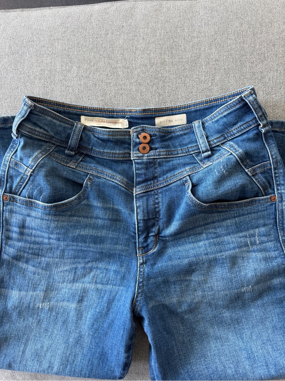 Anthropologie/Pilcro Women’s Blue Denim Jeans - Classic Mid Wash